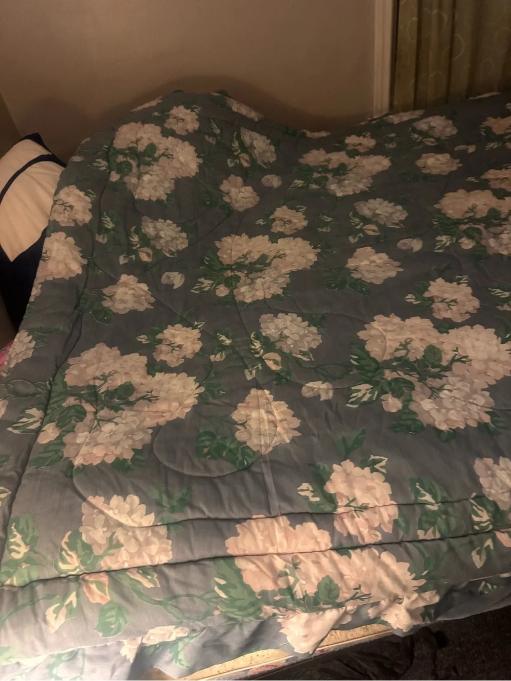 vintage Dan River floral hydrangeas comforter queen